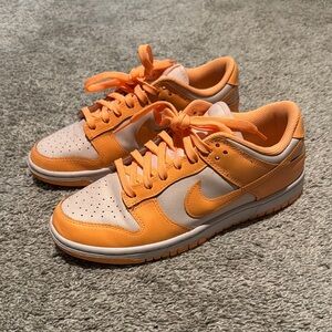 Nike Dunks Women's Sneakers in Orange and Cream